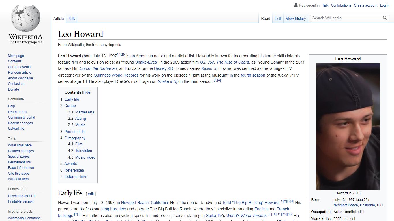 Leo Howard - Wikipedia